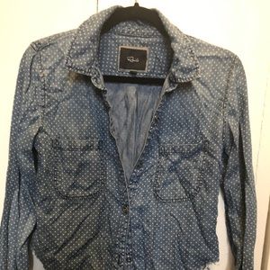 Rails button down with mini stars